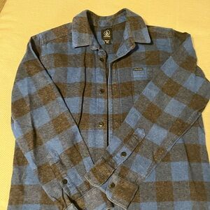 Boy’s Volcom Heavy Weight Flannel Button -Down